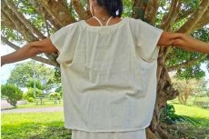 画像7: ゆったり2wayボックスシャツ　男女兼用　トップス　ヘンプコットン　3種類　アマヤマ草庵　【直送アイテム】 (7)