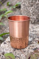 画像1: 大量再入荷！日々の健康に♪アーユルヴェーダ 銅製コップ 抗菌抗ウィルス　4デザイン (1)