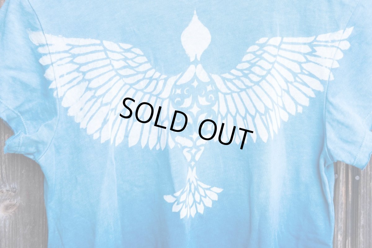 画像19: 型染め　藍染　Wing Tee　Organic Hemp cotton ２種類　ukA x chill no ki　コラボ (19)