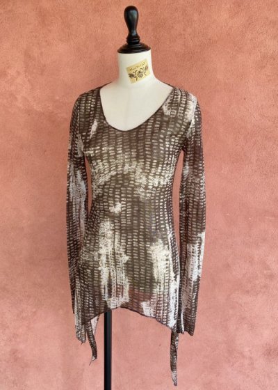 画像2: Asymmetry Long sleeve  ストレッチレース×ウール　2サイズ　NOMAD WORLD  [ブランド直送]