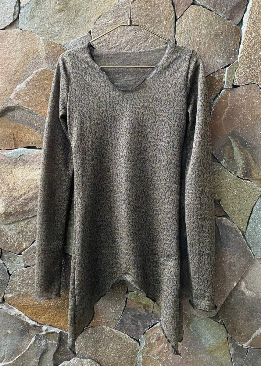 画像2: Asymmetry Long sleeve  ストレッチレース×ウール　2サイズ　NOMAD WORLD  [ブランド直送] (2)