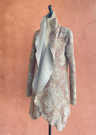 画像1: Asymmetry Long sleeve  ストレッチレース×ウール　2サイズ　NOMAD WORLD  [ブランド直送]
