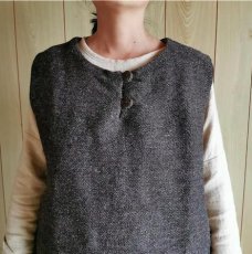 画像3: ヤクウール　プルオーバーベスト　アマヤマ草庵　[ブランド直送] (3)