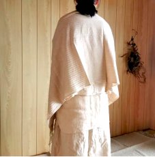 画像5: 1点のみ　大判ヘンプコットンショール　アマヤマ草庵　[ブランド直送] (5)