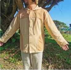 画像2: ユニセックス　厚手ヘンプコットン　パーカー　2サイズ　アマヤマ草庵　[ブランド直送] (2)