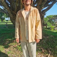 画像4: ユニセックス　厚手ヘンプコットン　パーカー　2サイズ　アマヤマ草庵　[ブランド直送] (4)