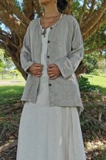 画像1: ユニセックス　ヒマラヤ　リネンジャケット　アマヤマ草庵　[ブランド直送] (1)