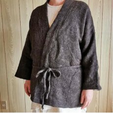 画像3: ユニセックス　ヤクウール　羽織り　アマヤマ草庵　[ブランド直送] (3)