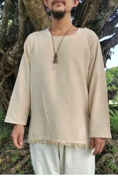 画像3: 手織りワイルドヘンプコットン　チュニック　アマヤマ草庵　[ブランド直送]