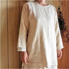 画像4: 手織りワイルドヘンプコットン　チュニック　アマヤマ草庵　[ブランド直送] (4)