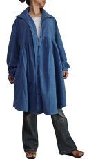 画像3: ジョムトン手織り綿のゆったりチュニックブラウス　天然インディゴ染め　Sawan asia　[ブランド直送] (3)