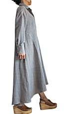 画像5: ジョムトン手織り綿　天然草木染め　シンプルドレスコート　Sawan asia　[ブランド直送] (5)