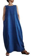 画像6: ジョムトン手織り綿　着物ジャケットとワンピースのセットアップ　天然インディゴ染め　Sawan asia　[ブランド直送] (6)