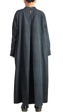 画像5: ジョムトン手織り綿　ゆったりハイネックドレス　裏地付き　墨黒　Sawan asia　[ブランド直送] (5)