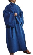 画像3: ジョムトン手織り綿　着物ジャケットとワンピースのセットアップ　天然インディゴ染め　Sawan asia　[ブランド直送] (3)