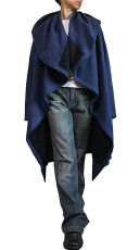 画像3: ユニセックス　ジョムトン手織り綿コサックコート　2サイズ2カラー　ブラックまたはインディゴ紺　裏地付き　Sawan asia　[ブランド直送] (3)