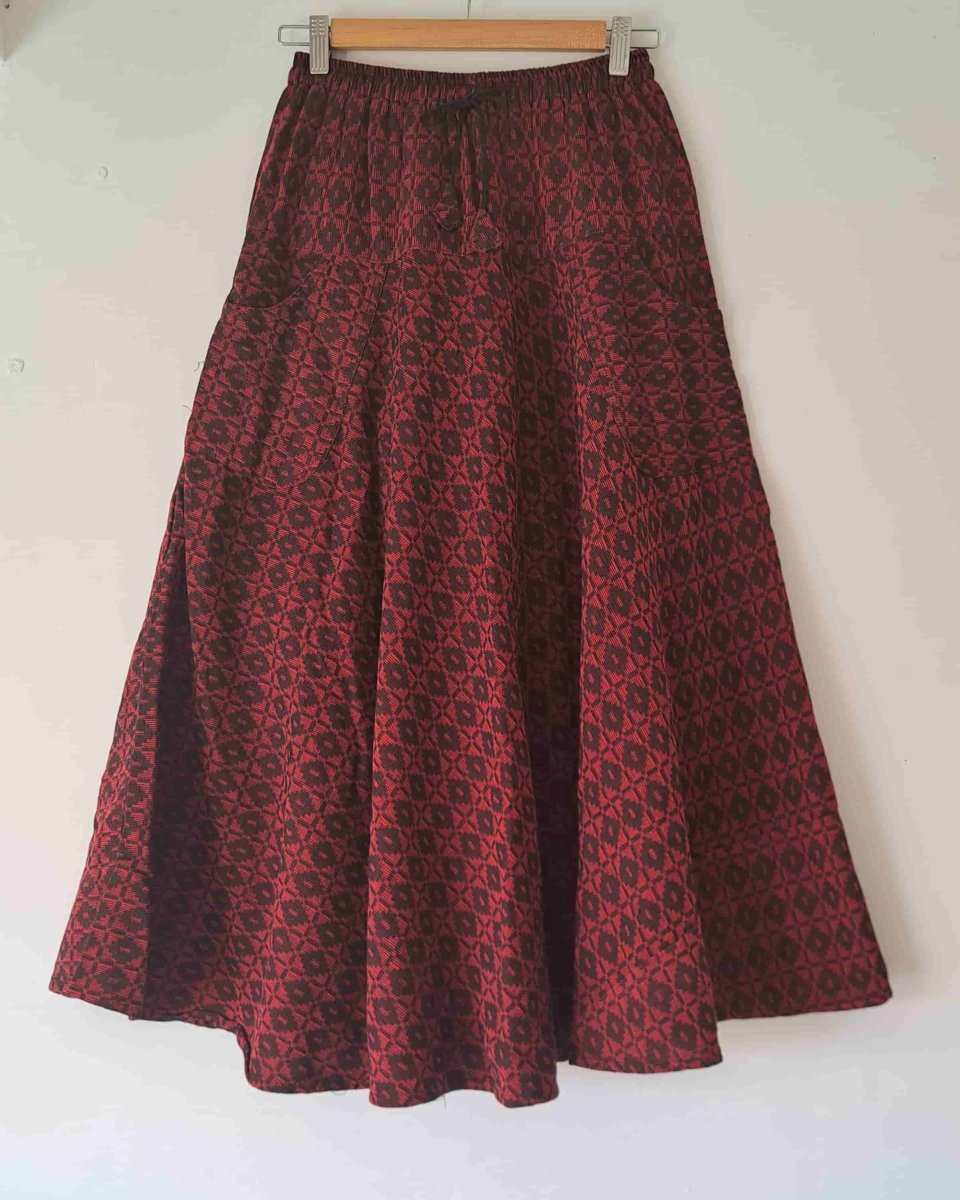 画像4: ネパールダカ織りコットンスカート DHUN 【ブランド直送】 (4)