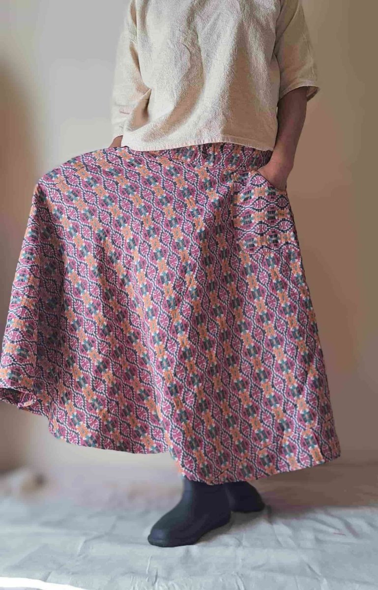 画像26: ネパールダカ織りコットンスカート DHUN 【ブランド直送】 (26)