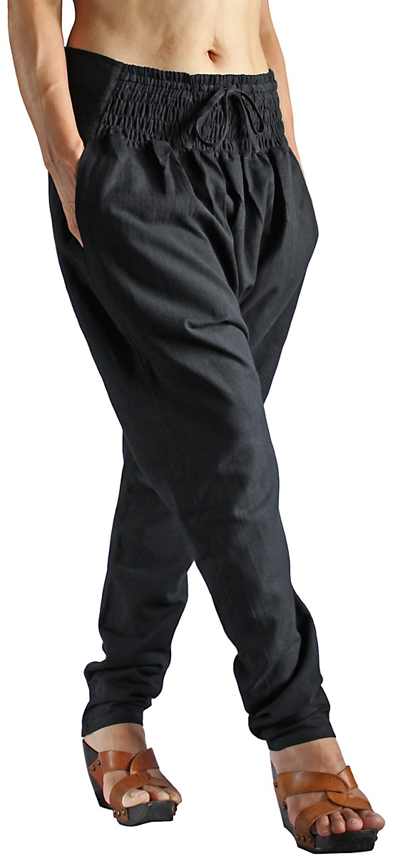 チュリダール風パンツ　2デザイン　ジョムトン手織り綿または二重織りガーゼ　Sawan asia　[ブランド直送]